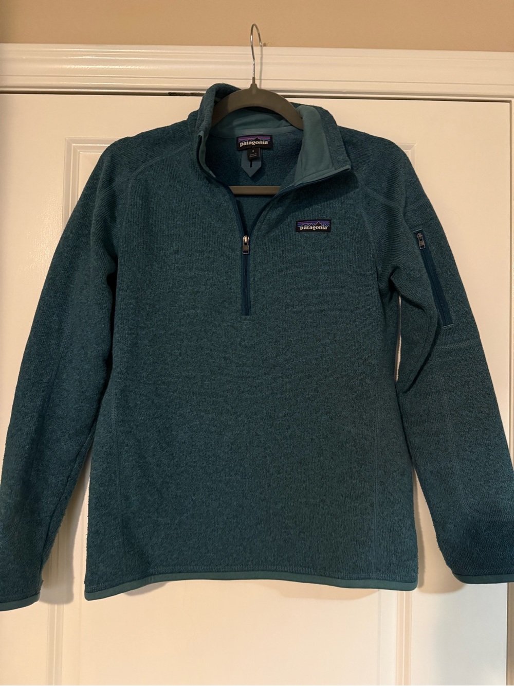 Patagonia Teal Green Better Sweater 1/4 Zip Jacket